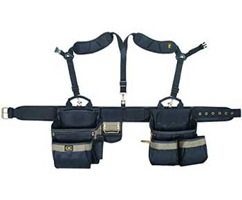 CLC Custom Leathercraft 1614 20 Pocket, Heavy Duty Framers 5 Piece Comfortlift Combo Tool Belt